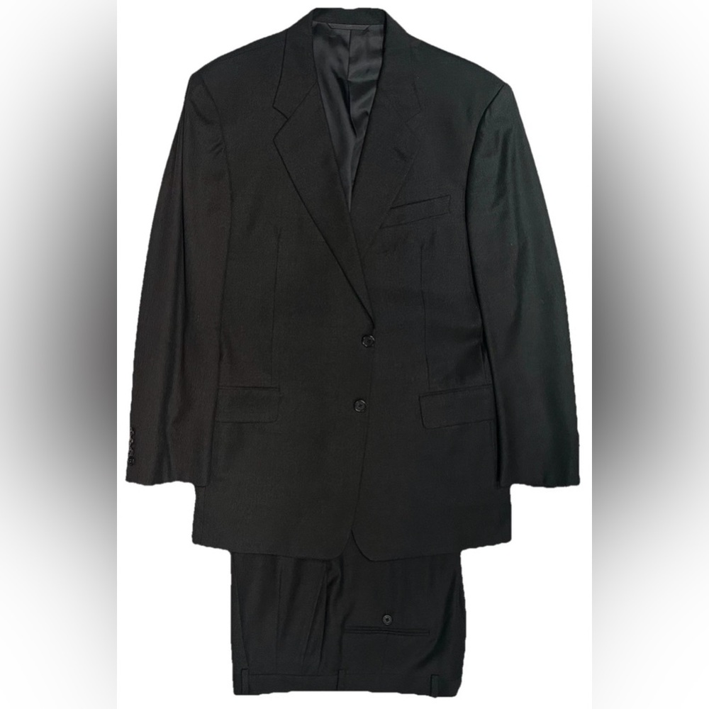 $2250 HICKEY FREEMAN LORO PIANA BERGDORF GOODMAN CHARCOAL SUIT 43R 43 R 110’S